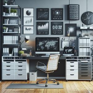 Hi-Tech Home Office Design Ideas with file cabinets - storage boxes-2